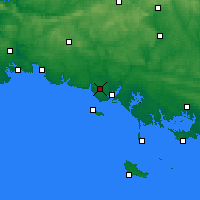 Nearby Forecast Locations - Lorient - Carte