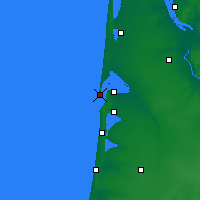 Nearby Forecast Locations - Cap Ferret - Carte
