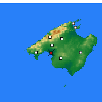 Nearby Forecast Locations - Majorque - Carte
