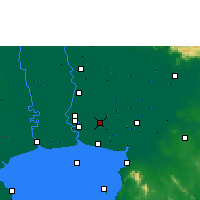 Nearby Forecast Locations - Bangkok-Suvarnabhumi (Aéroport) - Carte