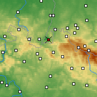 Nearby Forecast Locations - Bogatynia - Carte