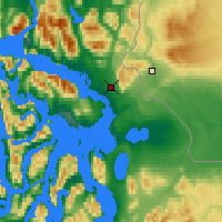 Nearby Forecast Locations - Puerto Natales - Carte