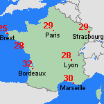 Prévisions mar, 17.06. France