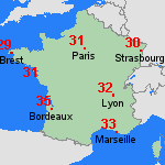 Prévisions ven, 20.06. France