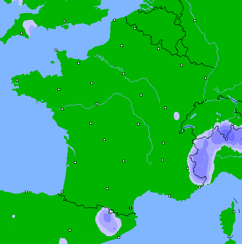 Précipitations (24 h) France