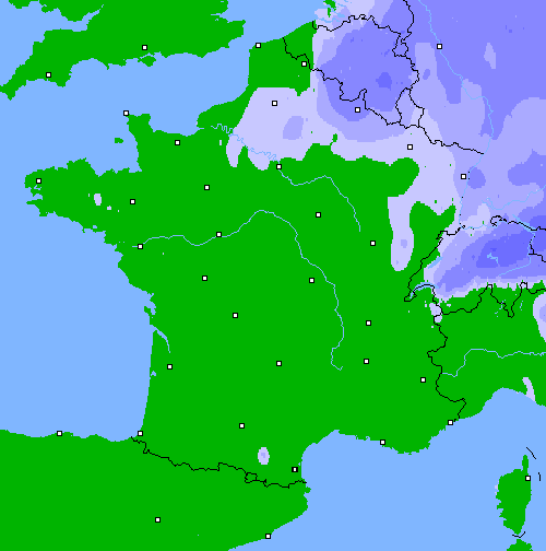 Précipitations (24 h) France