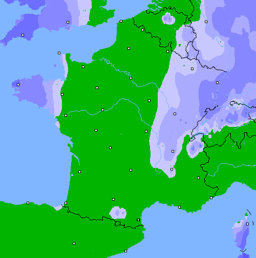 Précipitations (24 h) France