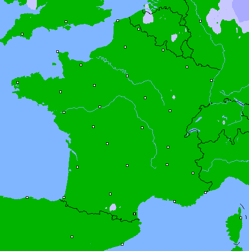 Pr&eacute;cipitations (24 h) France